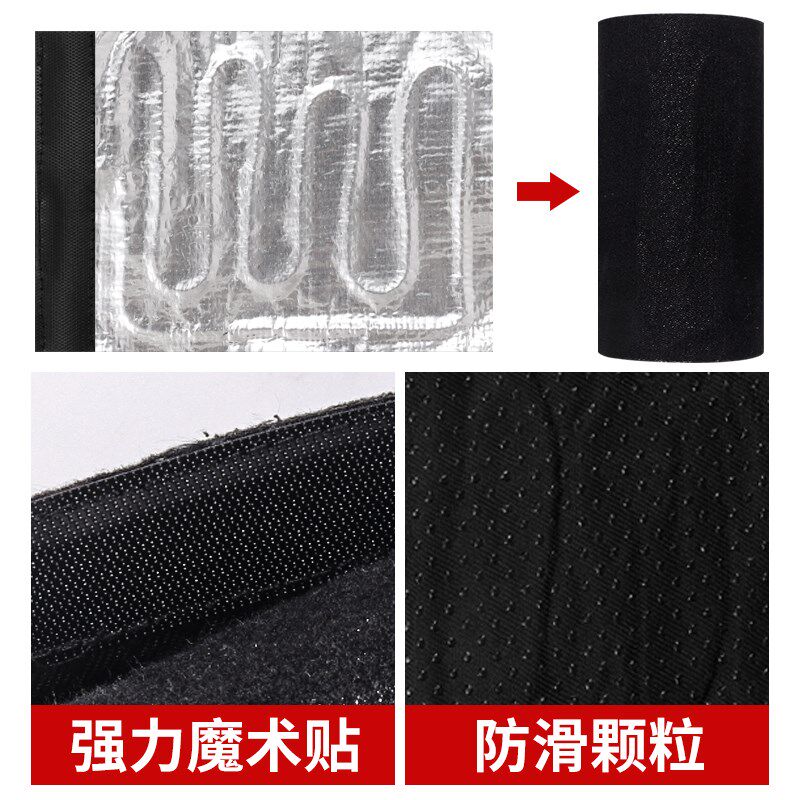 电动车加热把套摩托车发热手把套魔术贴电加热手把取暖48v60v72v