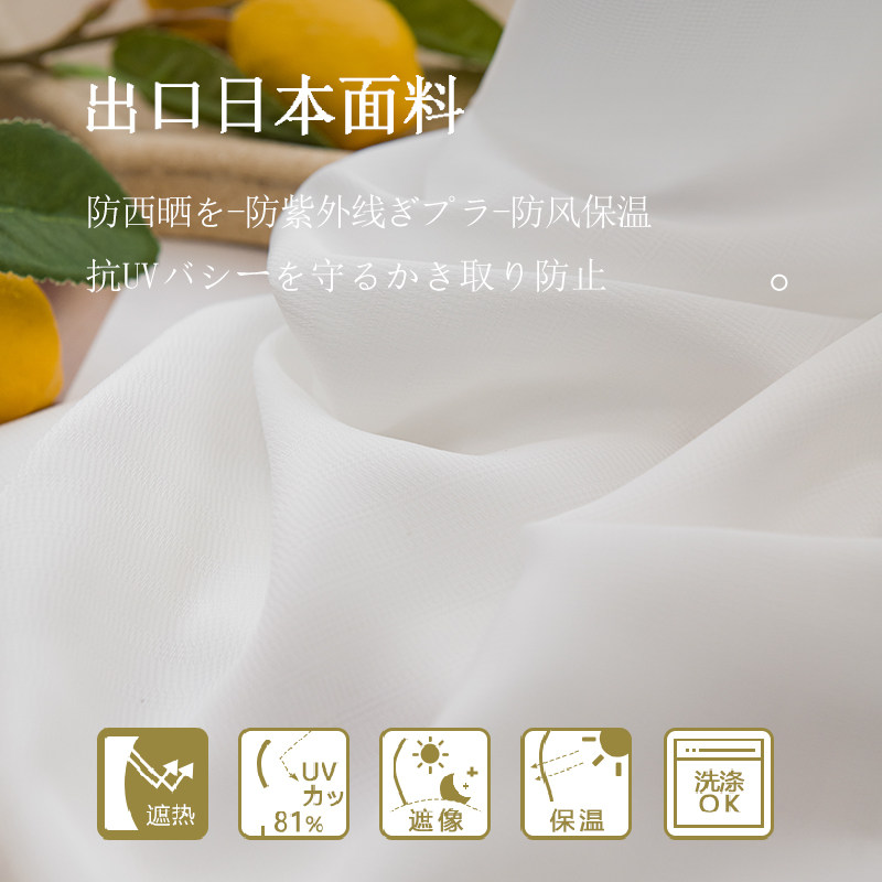 日式窗帘纱帘透光不透人卧室幻影纱防勾丝飘窗纱幔阳台纱白纱梦幻