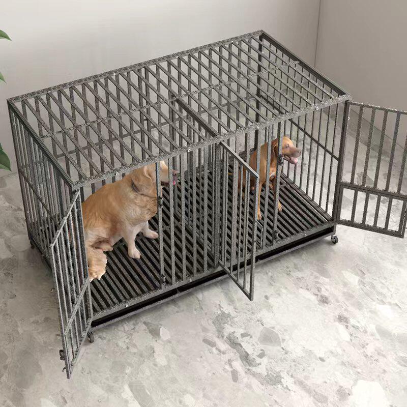 狗笼子大型犬特大号金毛拉布拉多狗窝全方管宠物子母笼家用宠物笼