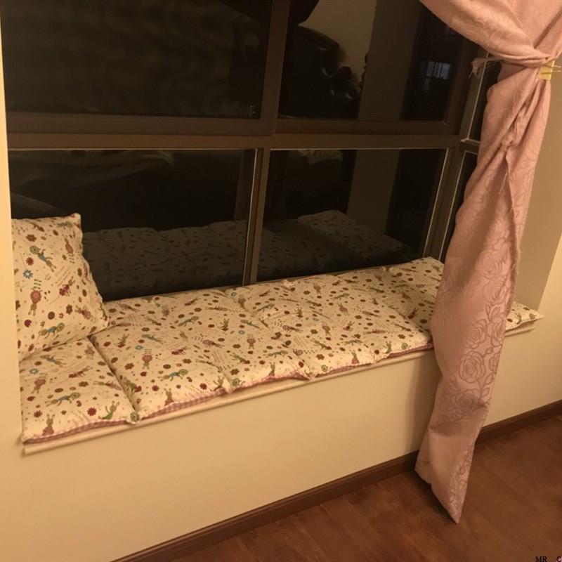 定做垫子可拆洗榻榻米飘窗装饰布置四季小清新少女心冬夏两用双面