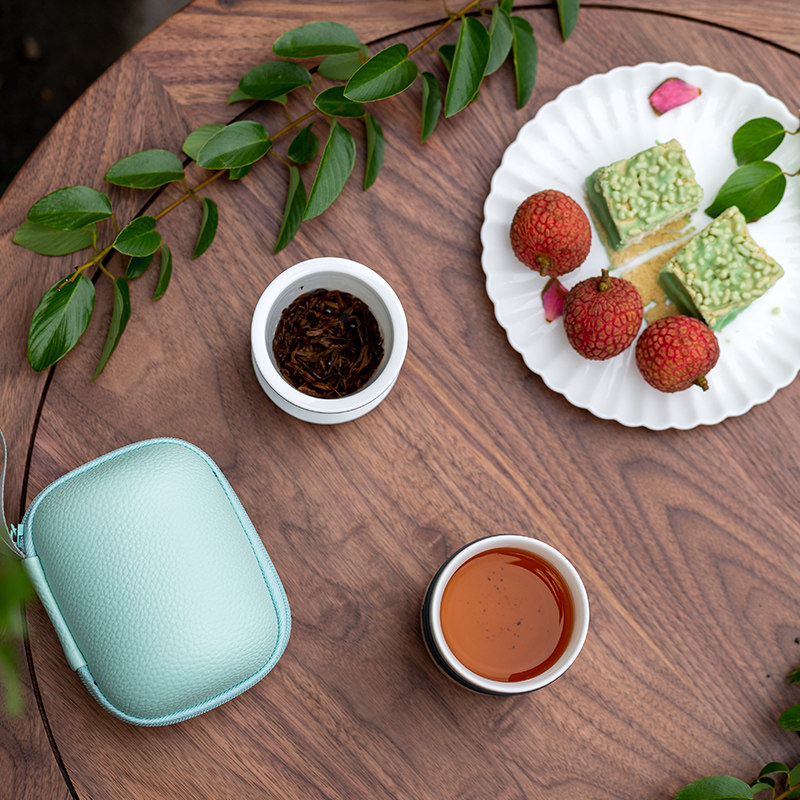 陶瓷过滤泡茶杯子茶水分离办公室水杯带盖个人杯茶具收纳包情侣杯