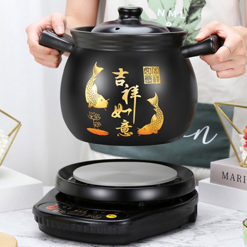 全自动煲汤锅 家用智能煮粥熬炖汤陶瓷电砂锅大容量加厚炖盅沙锅