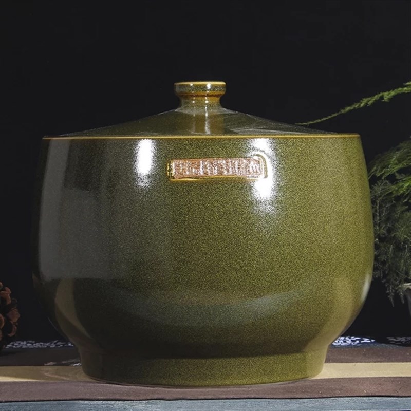 景德镇陶瓷米缸米桶油缸腌菜坛子茶叶末家用10斤30斤50斤带盖密封