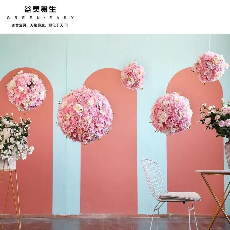 成品花球装饰挂饰婚礼装饰品吊球牡丹花球婚庆装饰布置婚礼布置