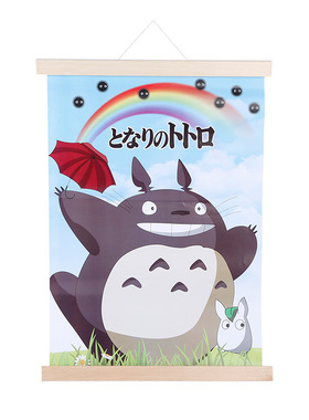挂历松木挂画杆免打钉实木挂轴杆非磁性海报夹画轴杆广告吊旗木杆