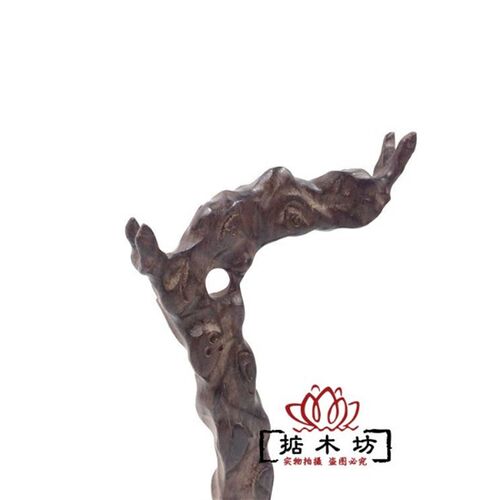 红实木雕工艺品吊玉架首饰展示架毛笔挂笔搁根雕随形挂玉架