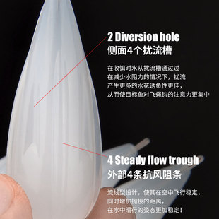 抗扰流助投器路亚远投浮水缓沉抛瓜子亮片飞蝇铅头钩铁板虾5 10克