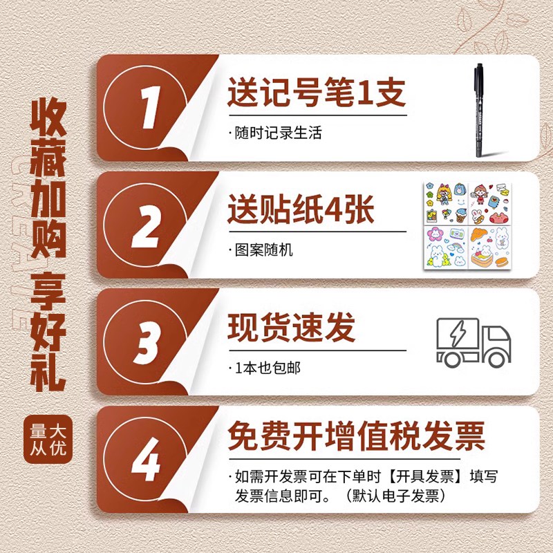 diy空白台历本材料包2026年创意手工日历订制作迷你桌面手绘立体图片