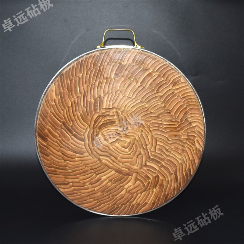 竹菜板圆形竹砧板家用款剁肉菜板不开裂耐用竹制菜板天然无胶环保