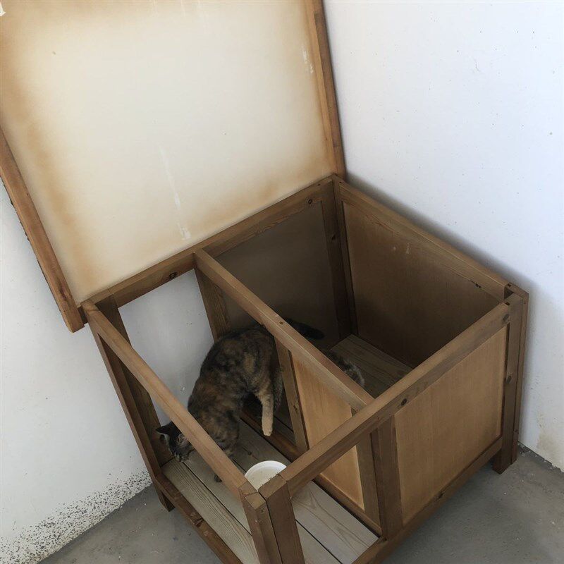 流浪猫屋户外猫产房防水挡风室外猫窝狗窝冬季保暖别墅室外窝四季