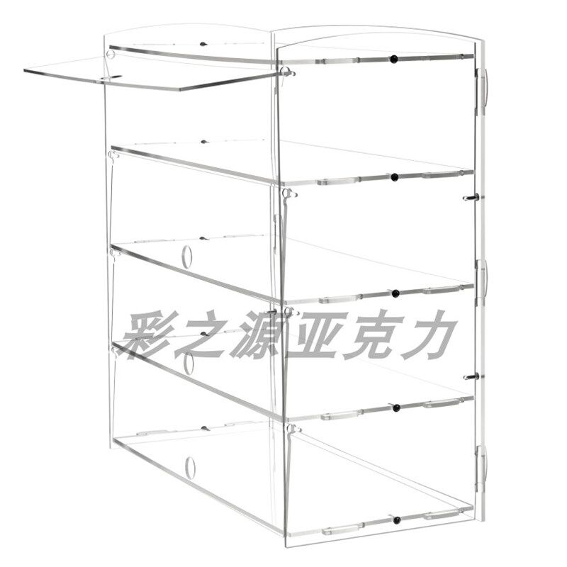 包邮亚克力透明杯子蛋糕展示盒面包陈列盒食品摆放架 多层可定制