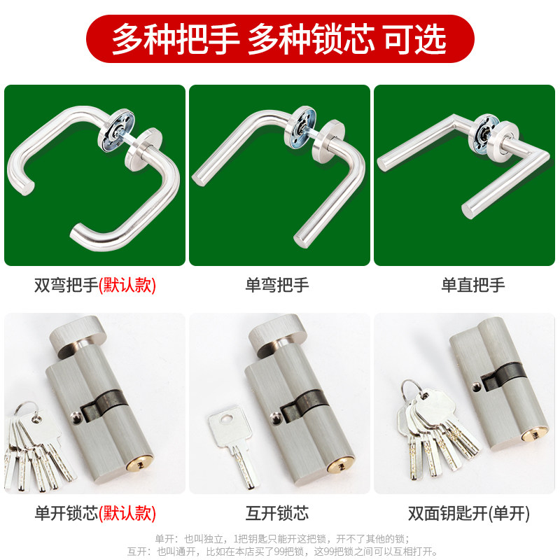 不锈钢消防门锁 欧标5572门锁 医院通用防火门锁