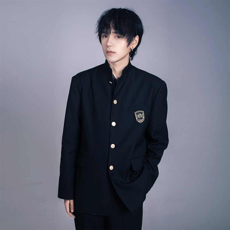 樱花家族jk制服【冬礼高校】诘襟西服外套背心裙男女款校供感套装