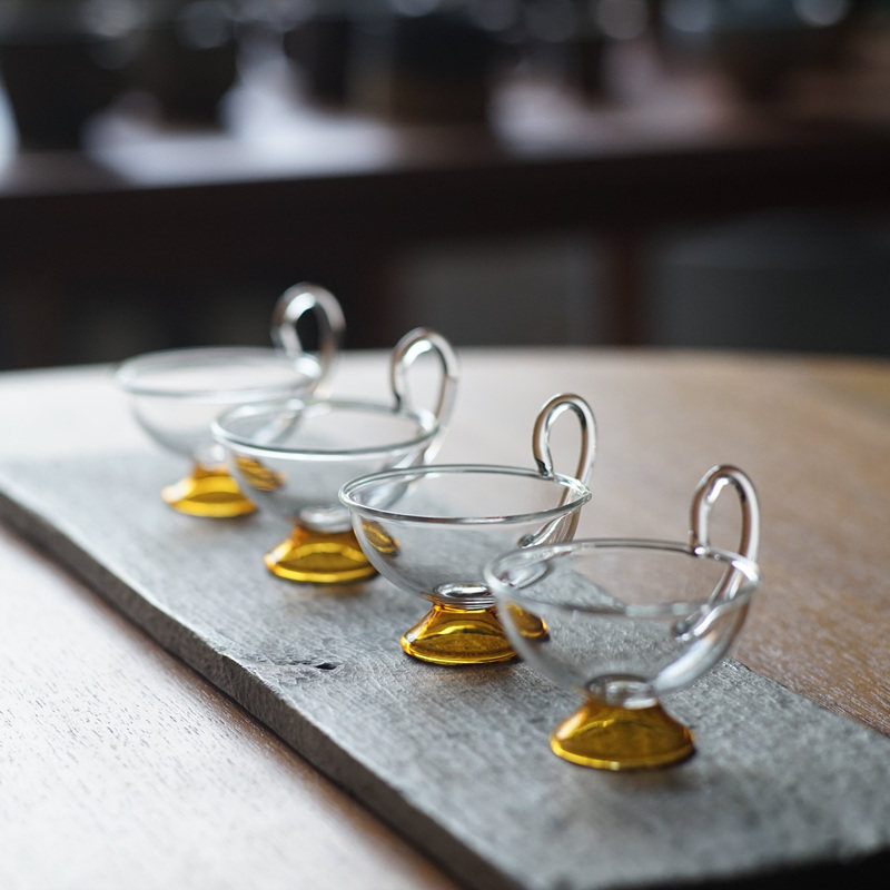 喜水 日式简约风格硝子耐热玻璃 茶杯小杯 品茗杯 茶席下午茶茶会