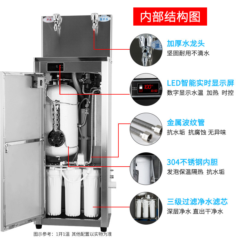 立式净水器商用直饮水机公司工厂健身房学校用加热过滤一体净水机