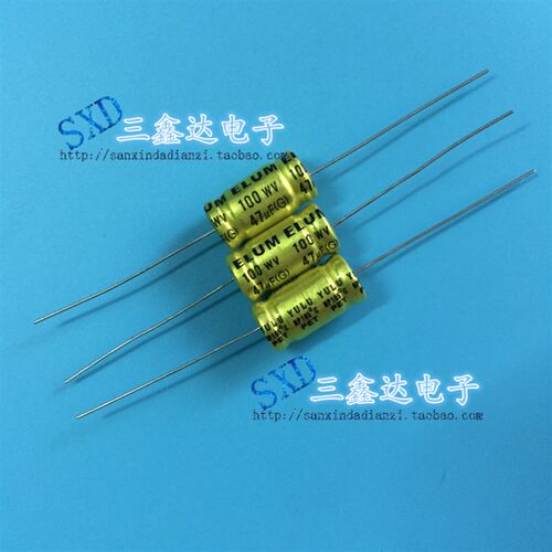 100V47UF 47UF 100V全新原装无极NP 轴向卧式 音频 功放电容13*20