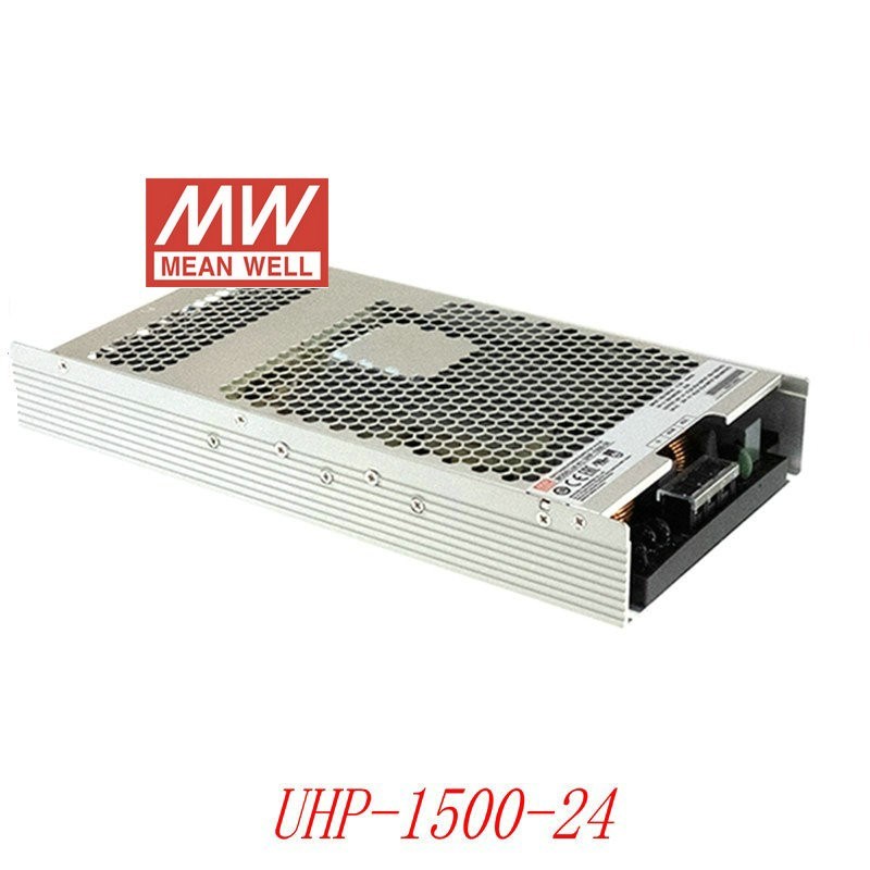 台湾明纬开关电源UHP-1500 24V48V1500W单组输出PFC功能无风扇RSP