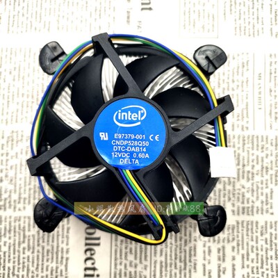 正品IntelIntel E97379-001 1155/1150/1156 四针线温控 CPU风扇