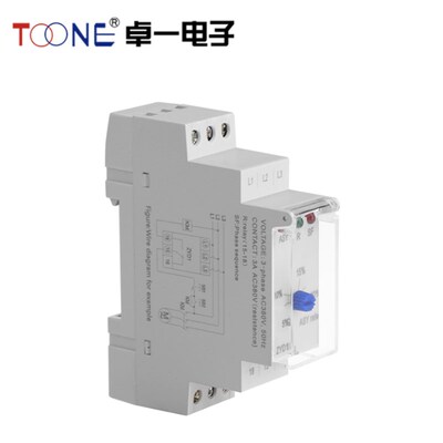 ZYD1-B 380V相序保护器电梯电机三相电源断缺欠逆相保护继电器