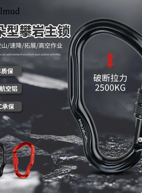 哥尔姆耳朵型航空铝弹簧扣GM9166户外攀岩登山速降安全钩主锁挂扣