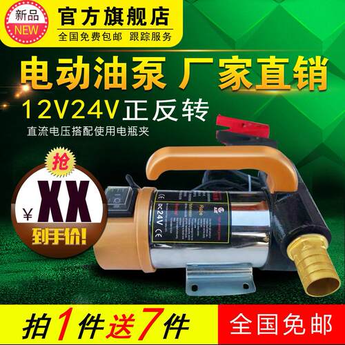 电动油泵12V24V220V直流加油泵正反转抽油泵柴油自吸油抽抽油机