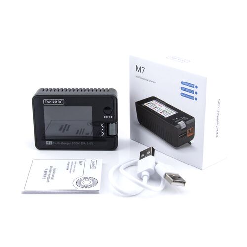 Toolkitrc M7 200W 10A 航模车模大功率锂电池多功能平衡充电器
