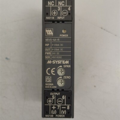全新爱模M-SYSTEM信号隔离器M5VS-AA-R现货当天可发