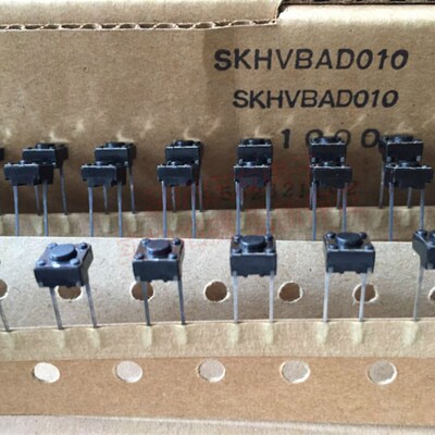 日本ALPS SKHVBAD010 轻触开关 6*6*4.3 直插2脚 中间 按键微动