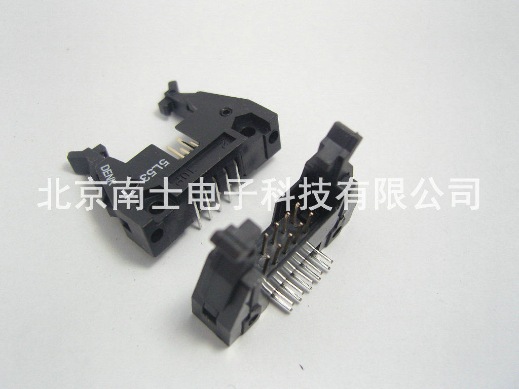 DENK DC2-10P Pin 弯脚 ISP接头 JTAG 牛角插座 2.54mm间距 黑色