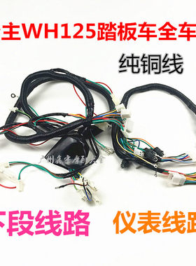 踏板车摩托车电缆中沙125本公主WH125全车线路大主线线缆