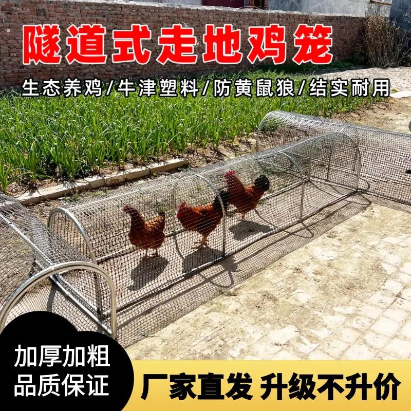 多功能折叠款养殖棚鸡牛津围栏网鸡笼防腐防锈户外养鸡隧道跑笼图片