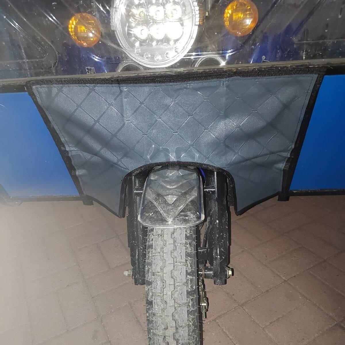 小电动车防晒防雨车棚电动三轮车雨棚汽油摩托车棚前小挡风加厚防