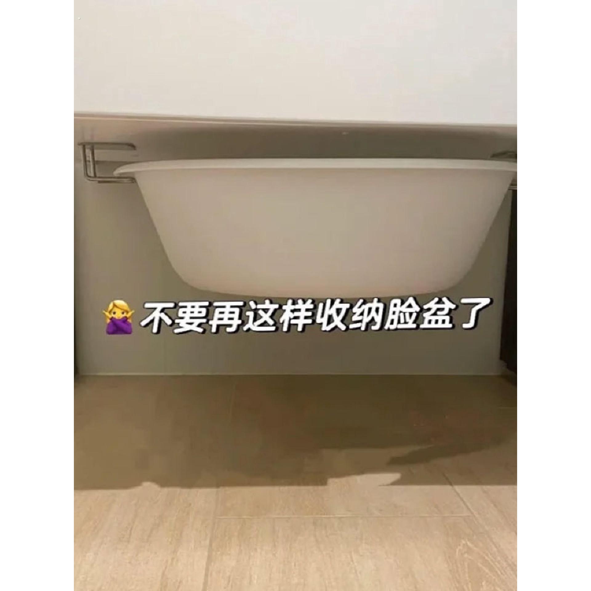 不要再这样放脸盆了吸盘收纳架壁挂式置物架盆子挂钩挂架免打孔