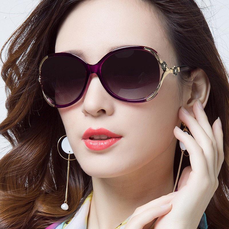 新款太阳眼镜女士日夜两用偏光变色太阳眼镜大脸显瘦开车司机专用