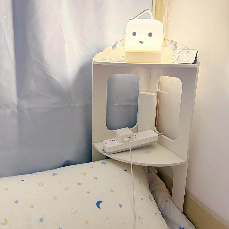 床头上转角置物架卧室宿舍书桌立式拐角收纳架整理神器架子新款