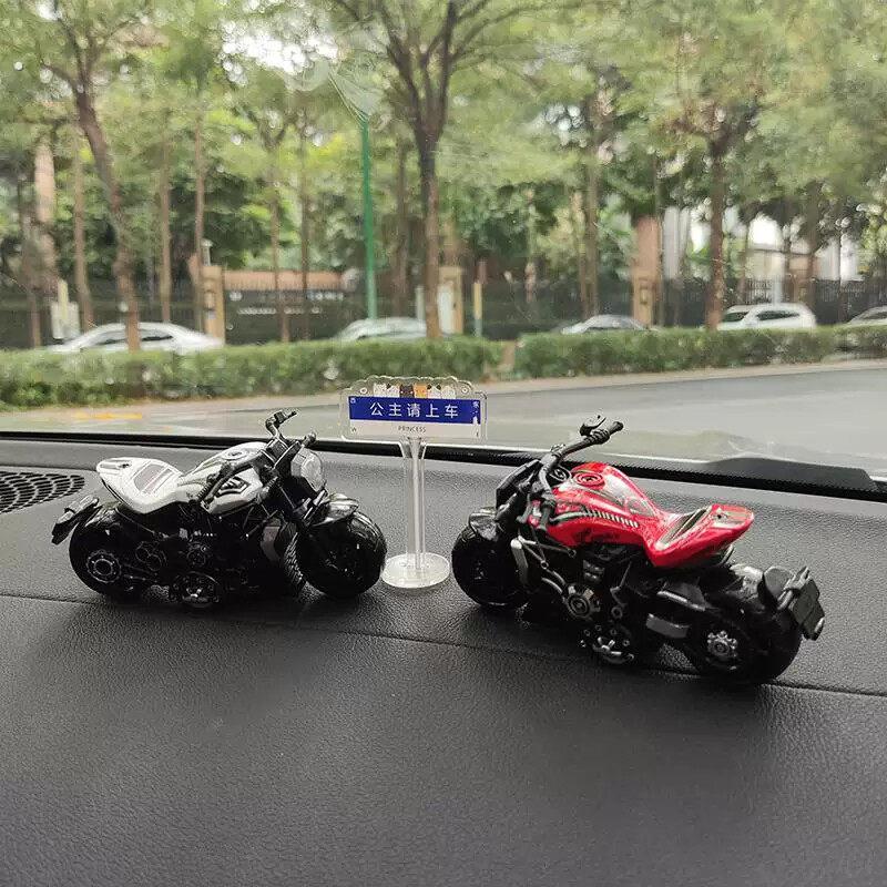 汽车摆件个性路牌机车机车炫酷饰品中控台桌面装饰创意车内摆件