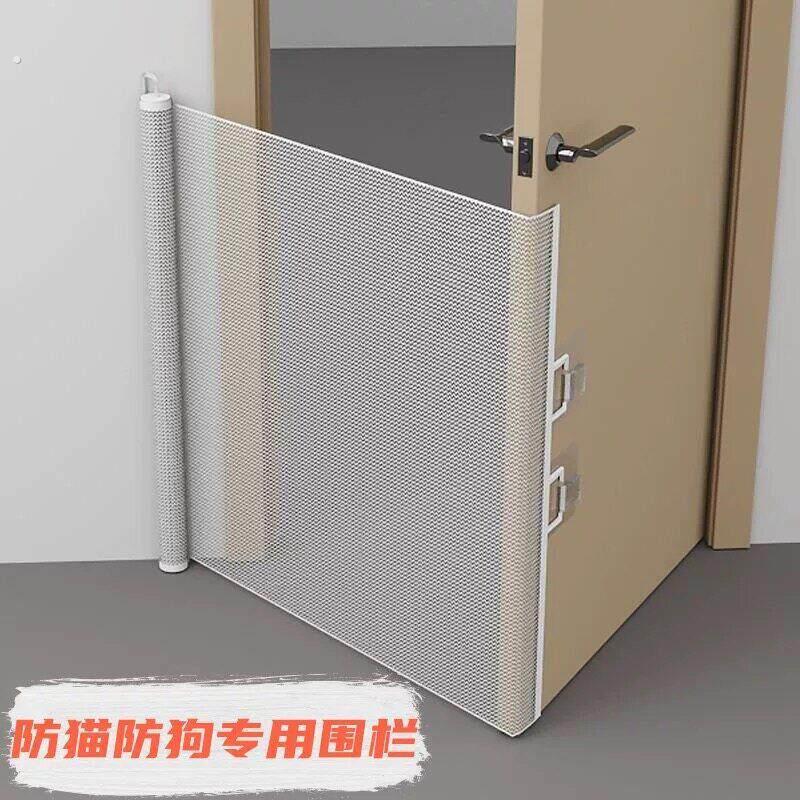 宠物阻拦加长伸缩防猫跑出门栏进屋挡猫围的栏隔离网阻狗门口神器