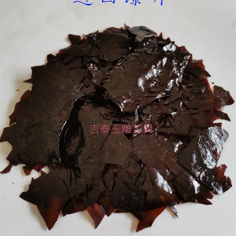 进口紫胶片虫胶漆片与金刚砂混合可制成砂胶片打磨工具 - 实物图