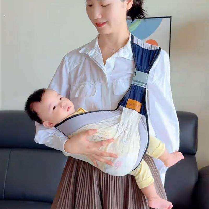 背带婴儿小月龄前抱式宝宝外出简易轻便透气背袋解放双手四季通用
