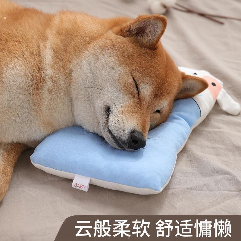 宠物睡觉枕头猫咪狗狗枕头柔软护脊椎弹性好可手洗可机洗猫咪狗狗