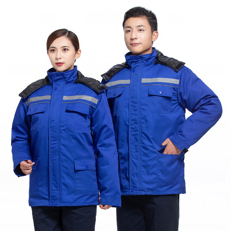 劳保工程工作服加油站防静电车间电焊工装汽修制服男女棉衣套装