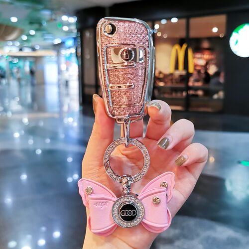适用于奥迪Q3钥匙套A3车Q2L扣A4壳A3L包A4L女士A1老款A6L折叠A7