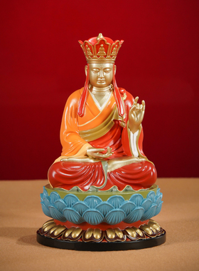 黄铜摆件《娑婆三圣之地藏王》佛像摆件客厅玄关家居工艺品装饰品
