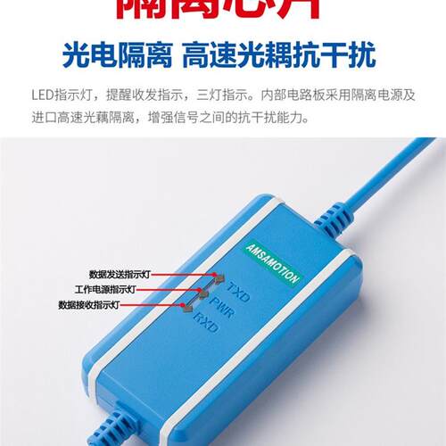 兼容GE GE90-70/90-30系列PLC编程电缆/数据/下载线IC690USB901+