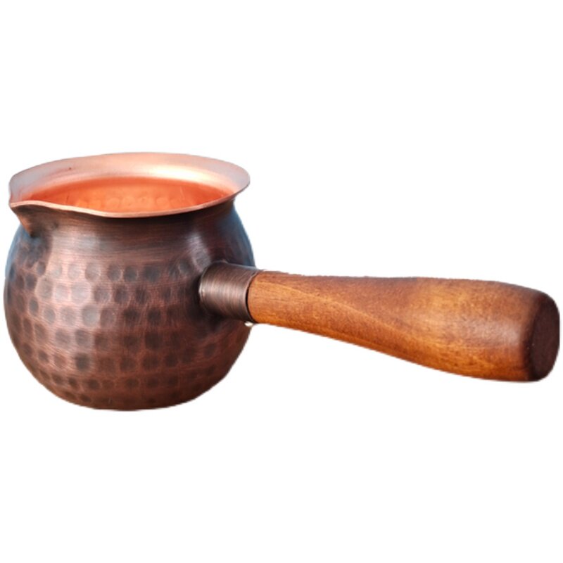 西北人纯紫铜茶罐加厚长嘴煮茶器甘肃灌灌茶铜煮茶罐公道杯侧把