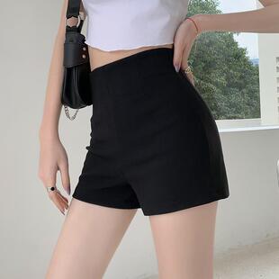 黑色高腰紧身女团安全打底短裤子春夏外穿防走光下身下衣失踪靴裤