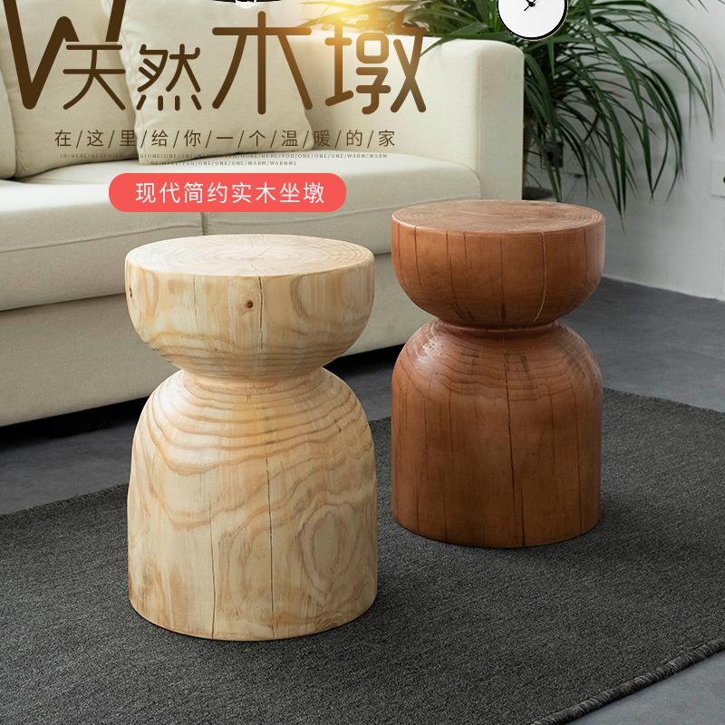 美式实木树墩木墩原木树桩树桩根雕椅子个性茶几凳子茶凳圆凳花架