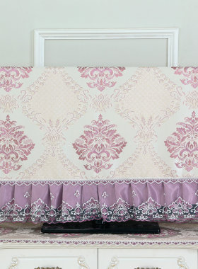 曲面液晶电视机罩防尘罩55英65曲屏42寸挂式47台式50电视柜罩盖布