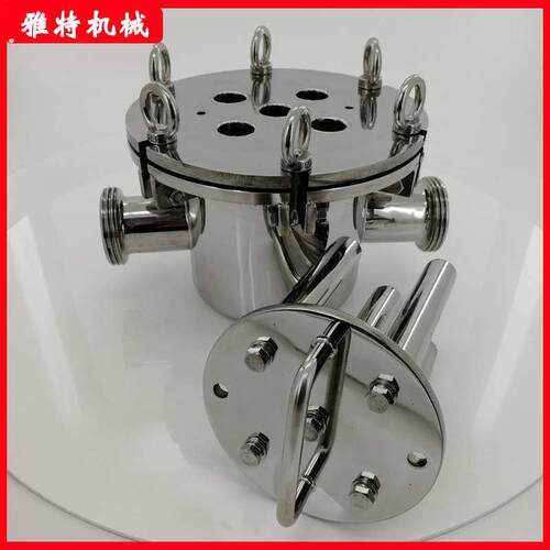 不锈钢磁性过滤器 强磁除铁器 卫生级管道除铁器 强磁棒12000
