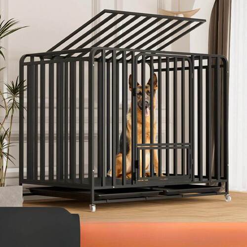 狗笼子大型犬中型带厕所家用室内边牧专用折叠新型宠物小型狗屋窝